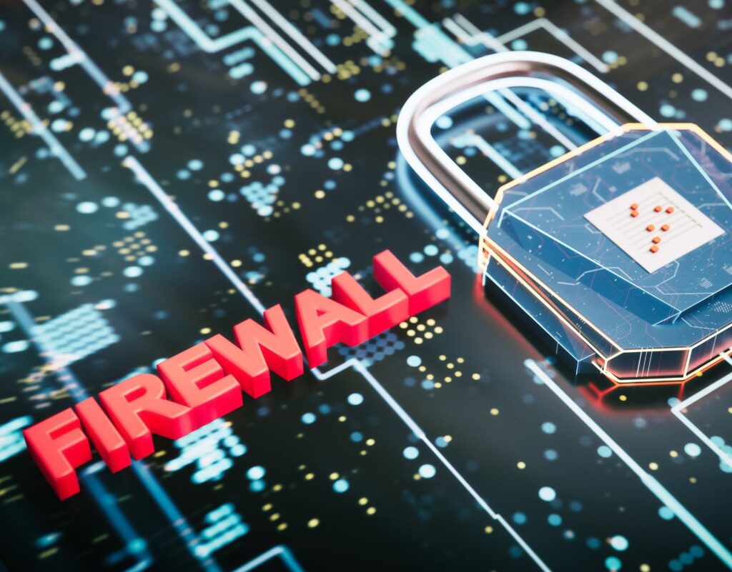 Como é que as VPNs e as firewalls protegem os dados da empresa?